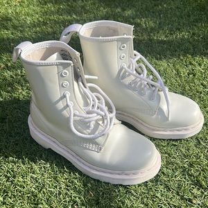 All White Doc Martens